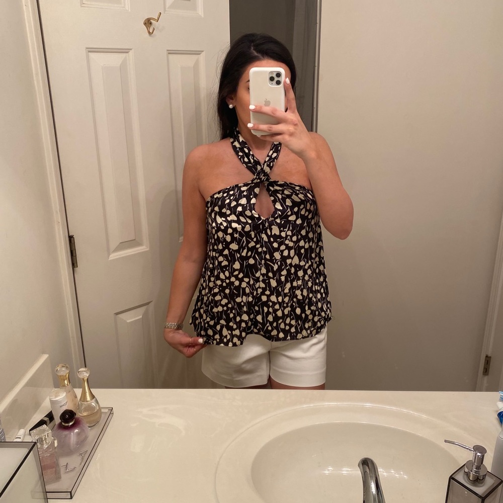 ZARA FLOWY PRINT TOP - Picture 3 of 8